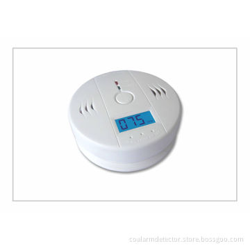 Portable Carbon Monoxide Co Alarm Detector With Lcd Displayer For Home